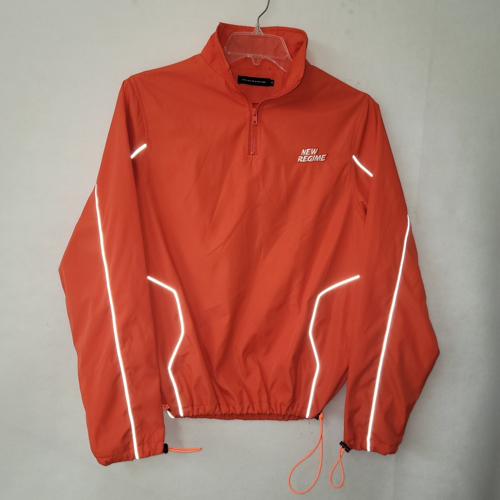 Atelier New Regime Jacket Mens Small‎ Reflective Half Zip Pullover Windbreaker